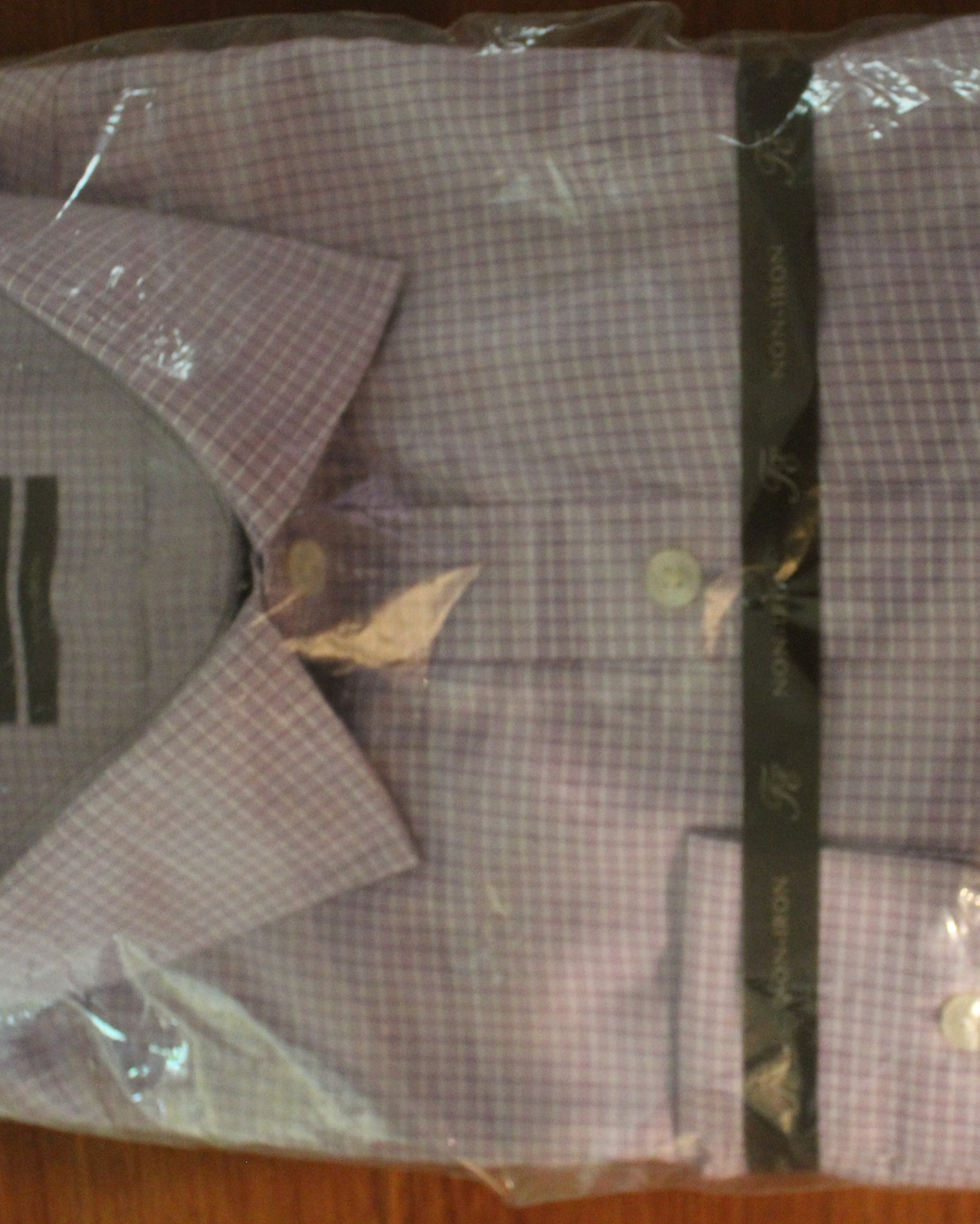 Men Dress Shirt "TASSO ELBA" Size 18.5/34/35 XXL Regular Fit 100 % Egypt Cotton Purple
