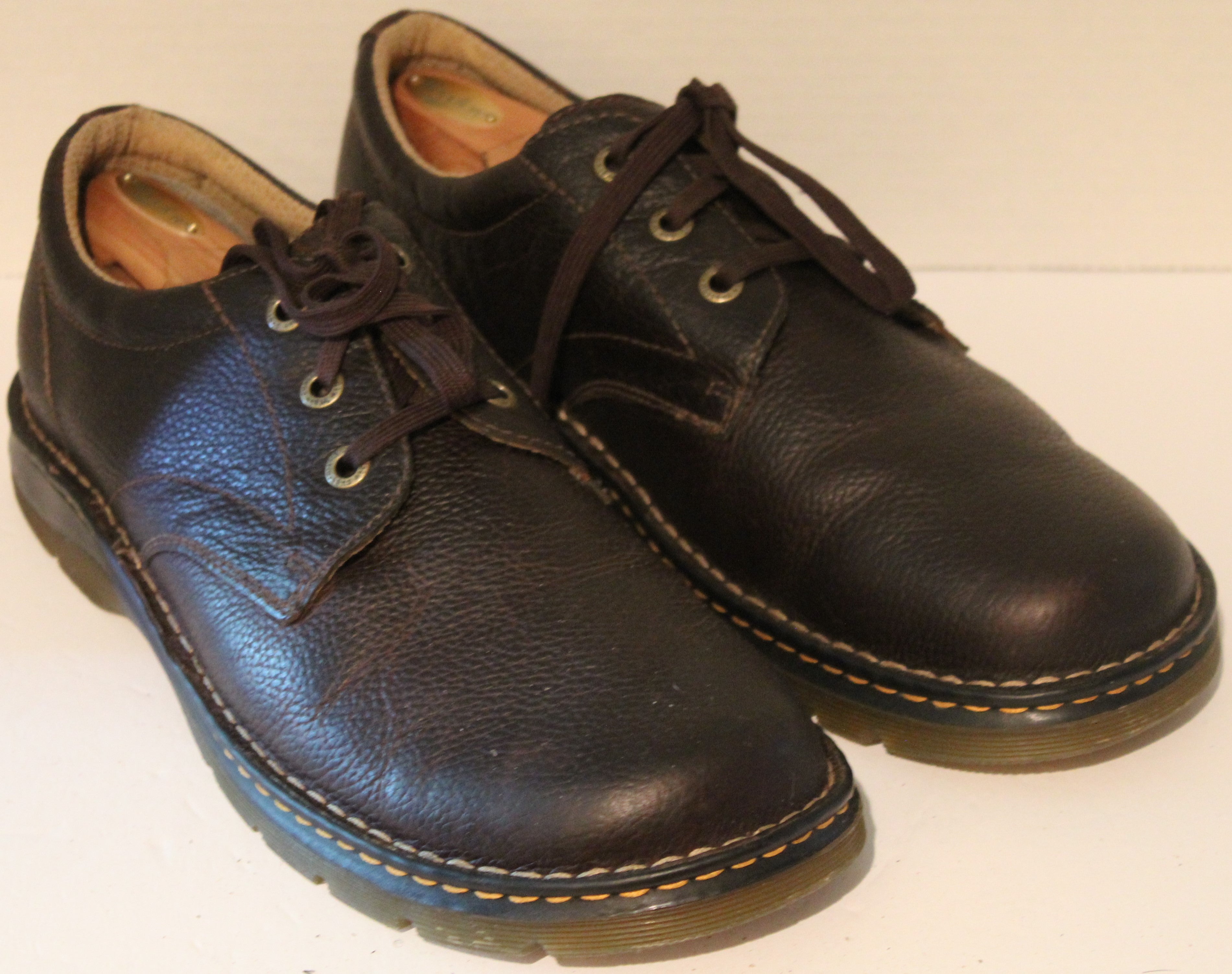 Men Shoes "DR MARTENS" Oxfords Size US 14 EU 48 Brown Leather Upper.