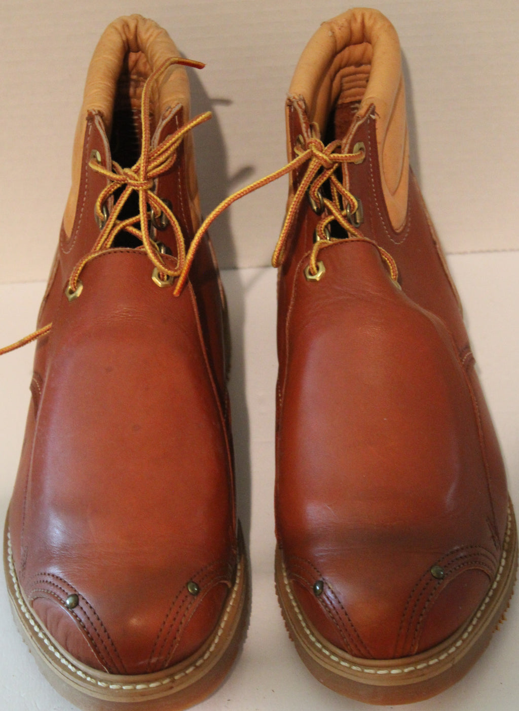 Men's Work Boots "LA CROSSE" Size 13D Brown Leather Upper Safety Front NEW
