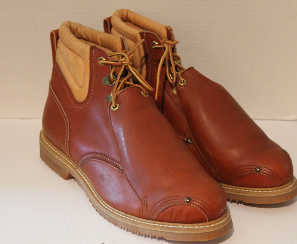 Men's Work Boots "LA CROSSE" Size 13D Brown Leather Upper Safety Front NEW