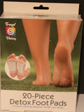 Detox Foot Pads 'TREND VISION" 20Pcs Dispels Toxin From Feet NIB