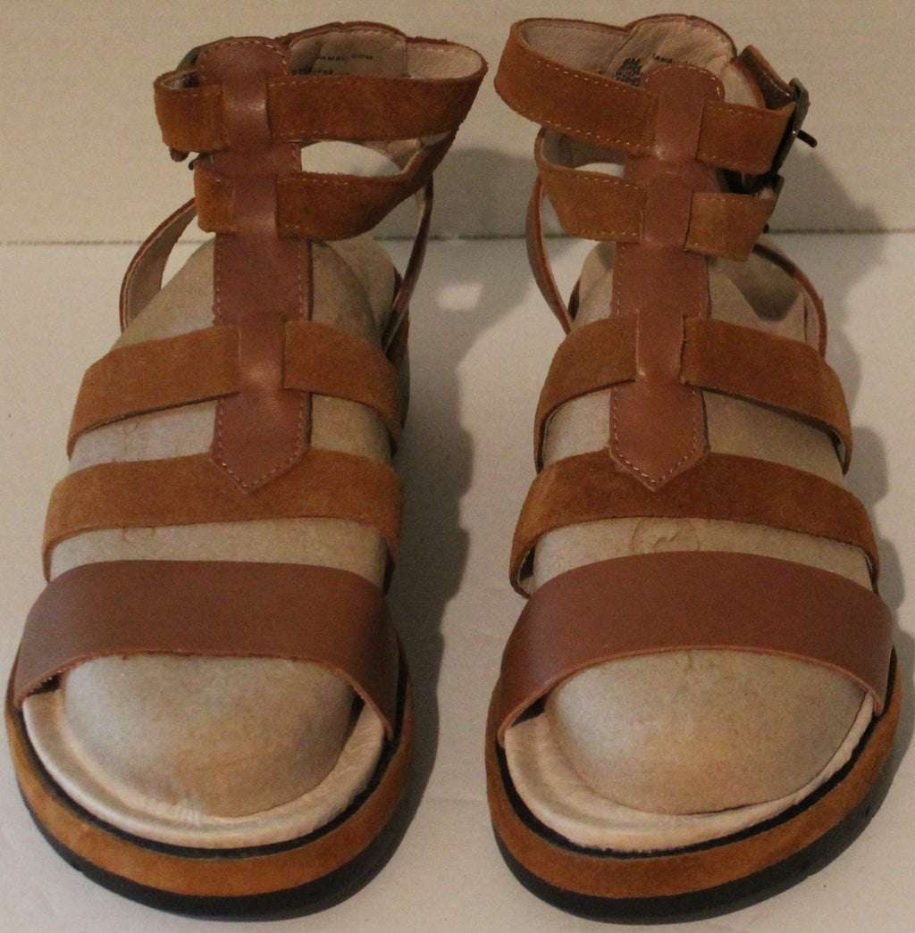 Women Shoes "JAMBU" Sandals Size 8M Brown Leather Upper NEW