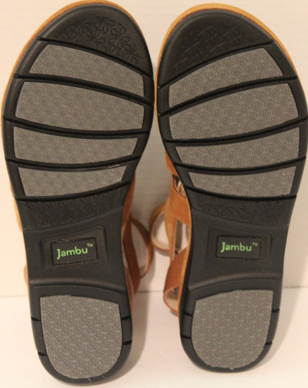 Women Shoes "JAMBU" Sandals Size 8M Brown Leather Upper NEW