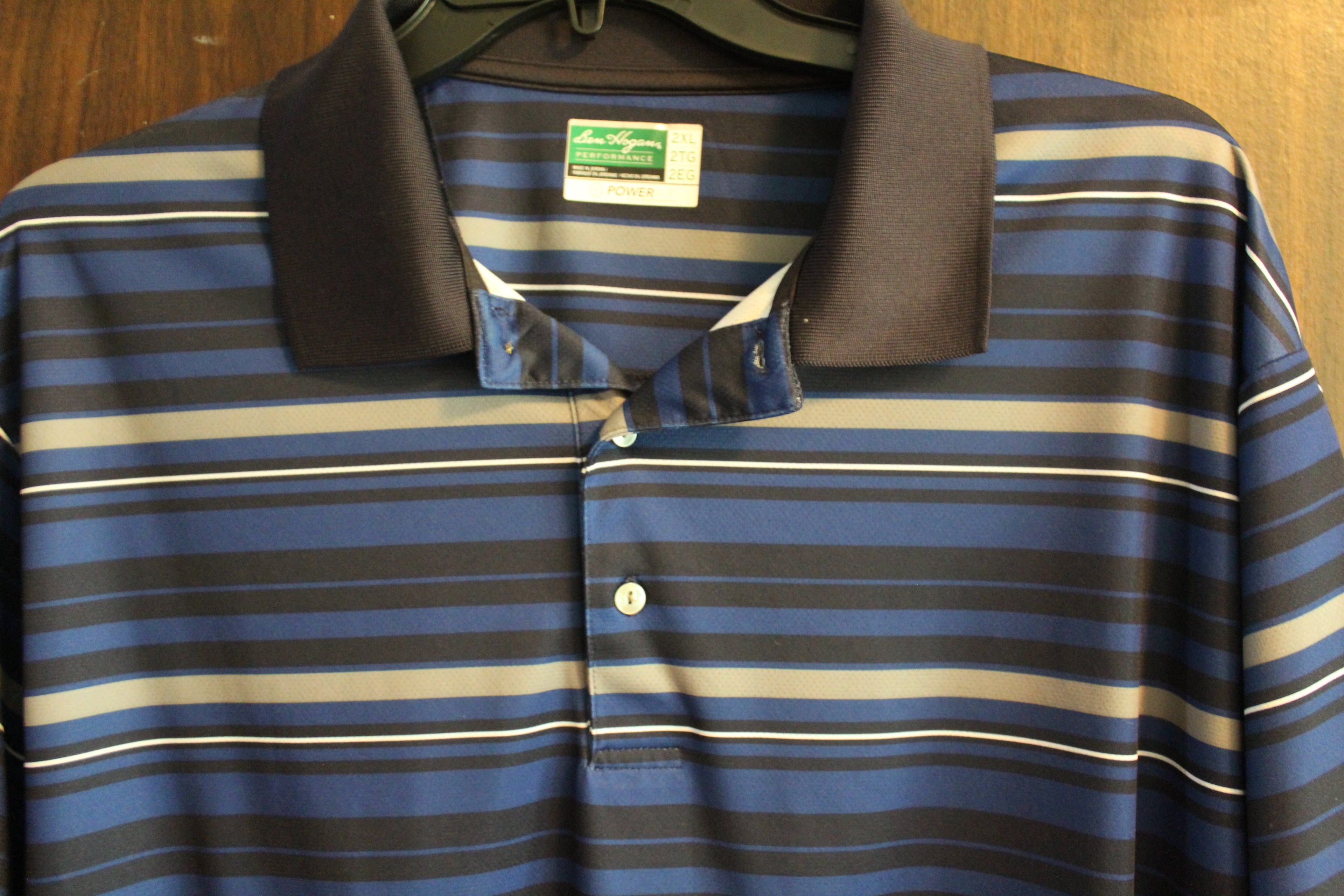Men Short Sleeve Golf Polo "BEN HOGAN" Size 2XL2TG2EG Multi-color NEW