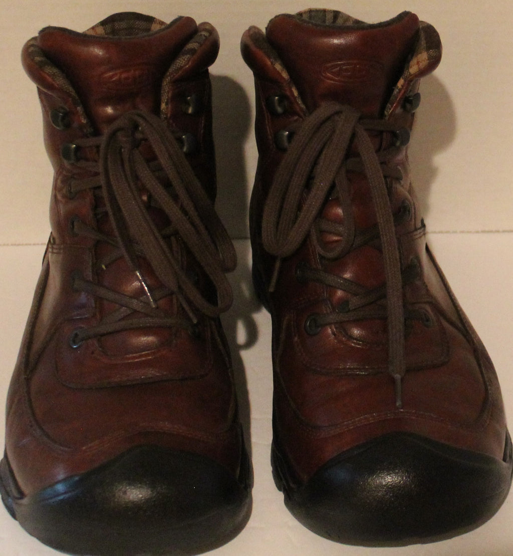 Men Shoes "KEEN"Ankle Boots Size US 12M EU 46 Brown Leather Upper