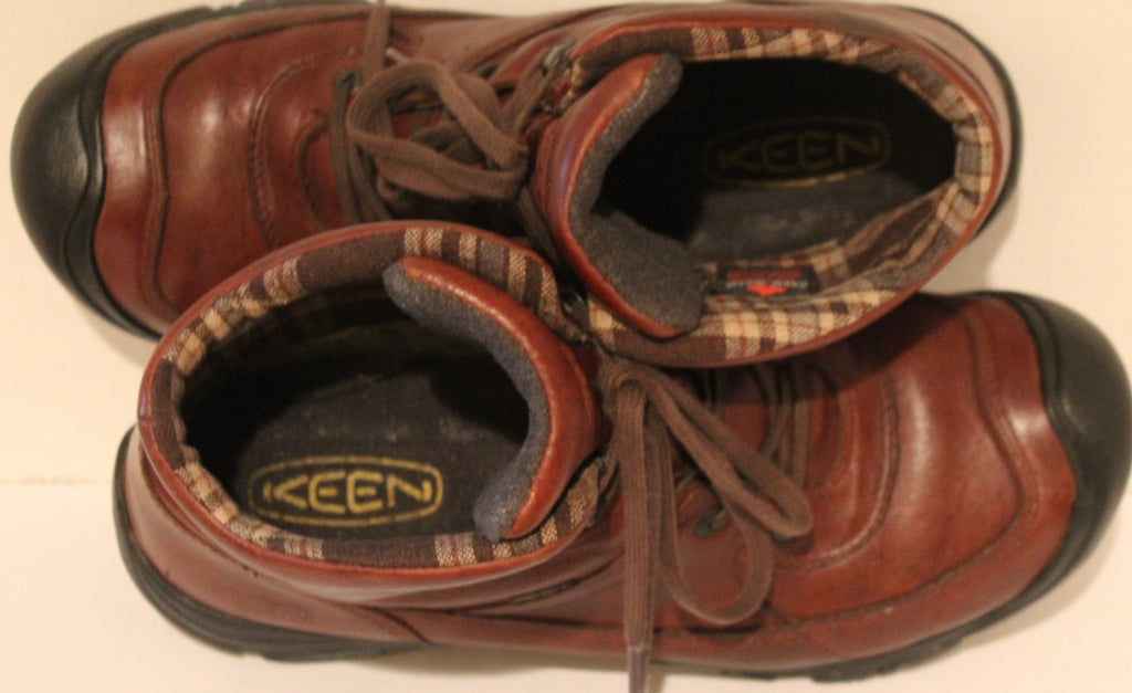 Men Shoes "KEEN"Ankle Boots Size US 12M EU 46 Brown Leather Upper