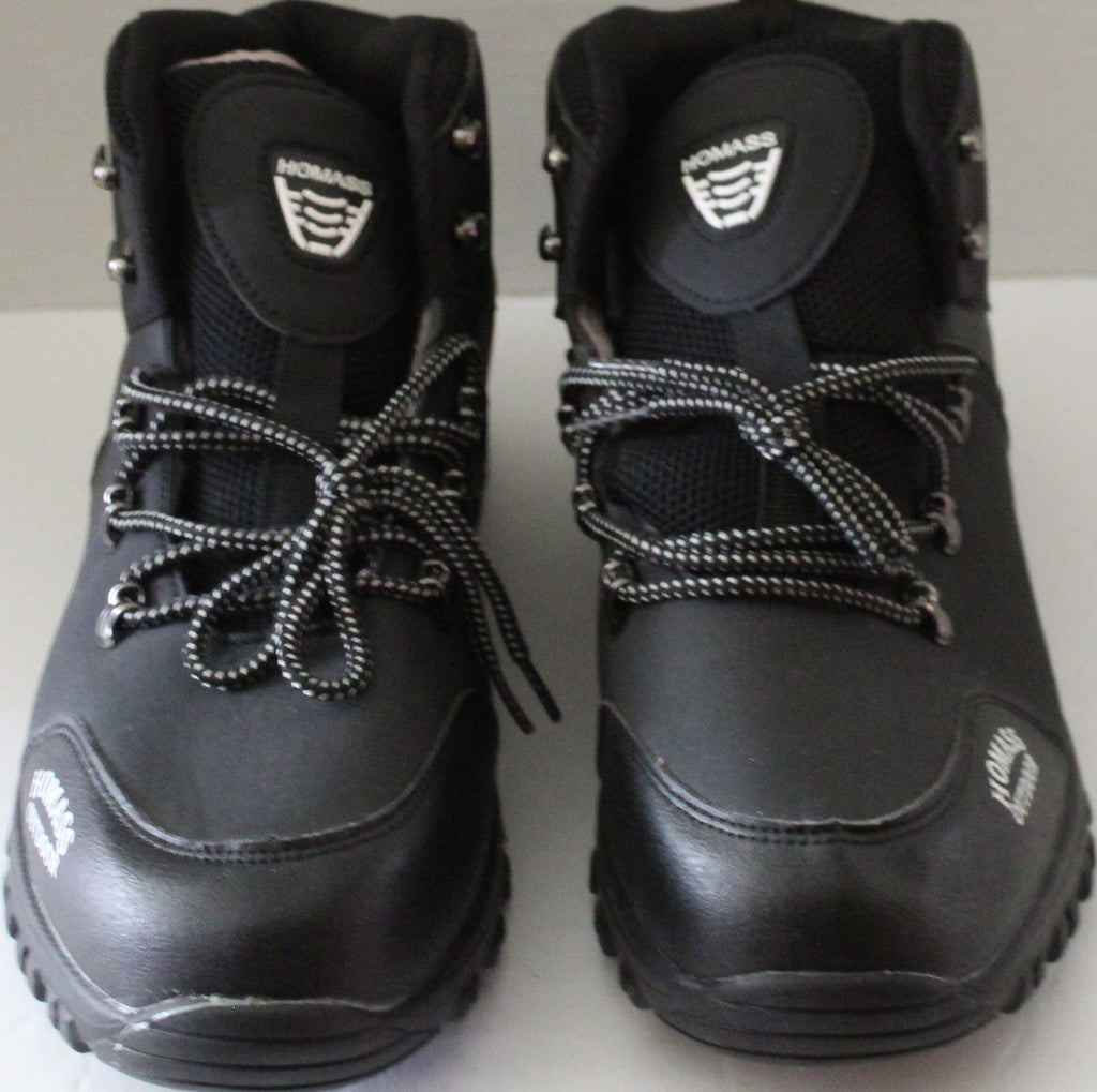 Men Shoes "HOMASS OUTDOOR" Size US 13 EU 46 Black Leather Upper NEW