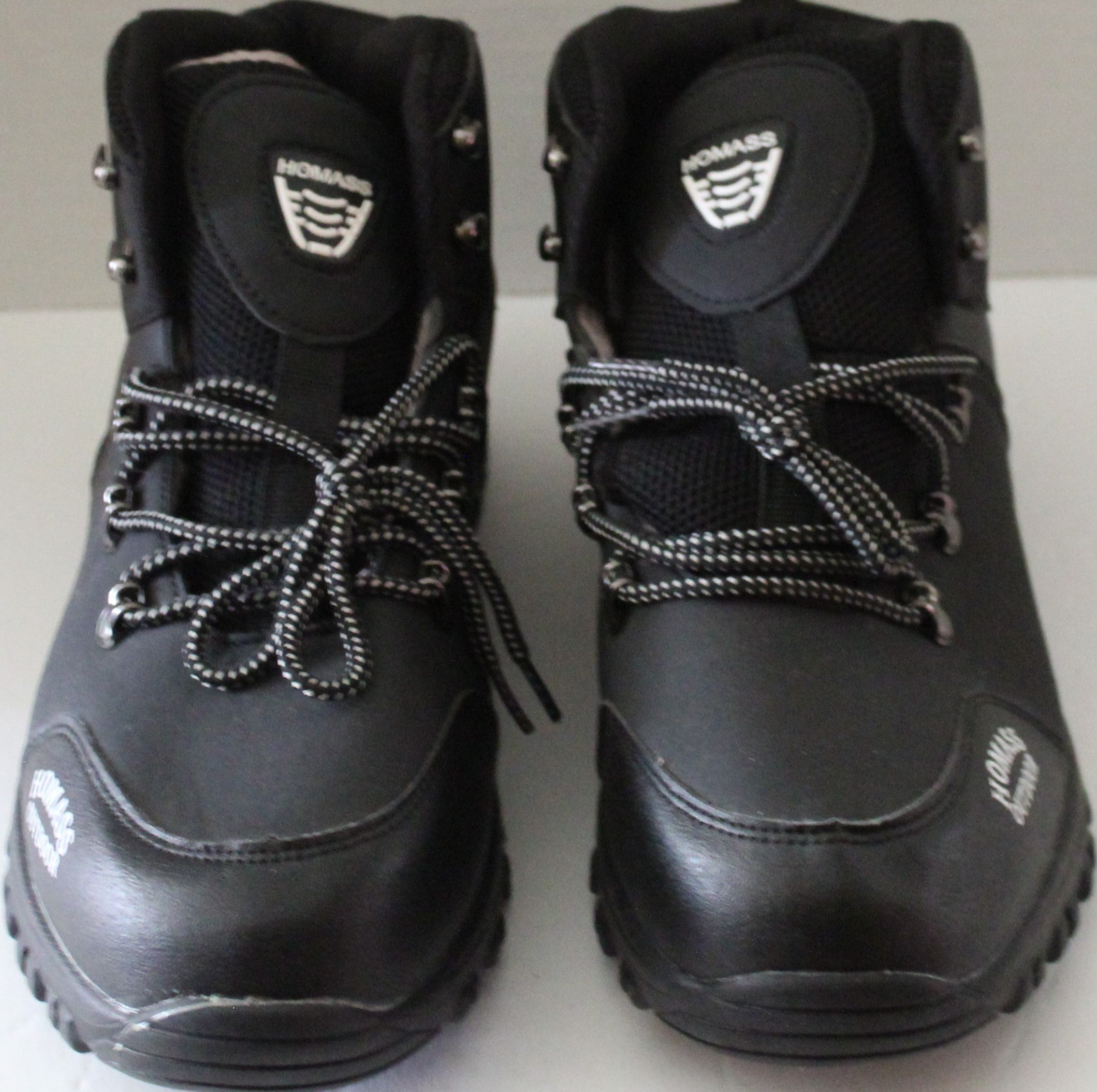 Men Shoes "HOMASS OUTDOOR" Size US 13 EU 46 Black Leather Upper NEW