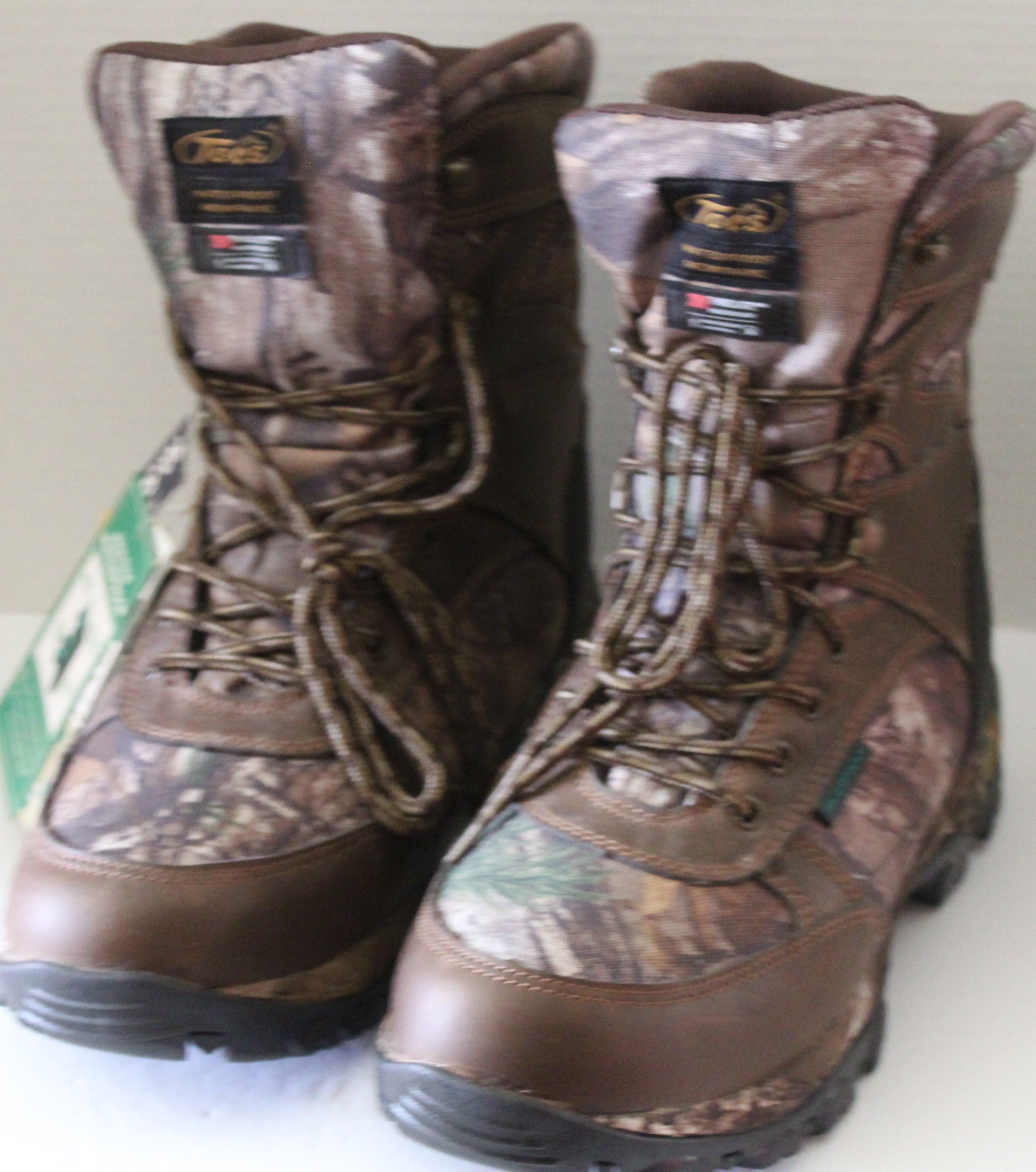 Men Shoes "TECS" Camo Boots Size 10.5W Leather /Fabric NEW