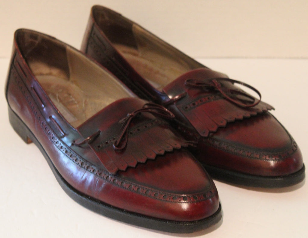 Men Shoes "BALLY" Loafers Size 10D Brown Leather Upper  Outsoles ITALY