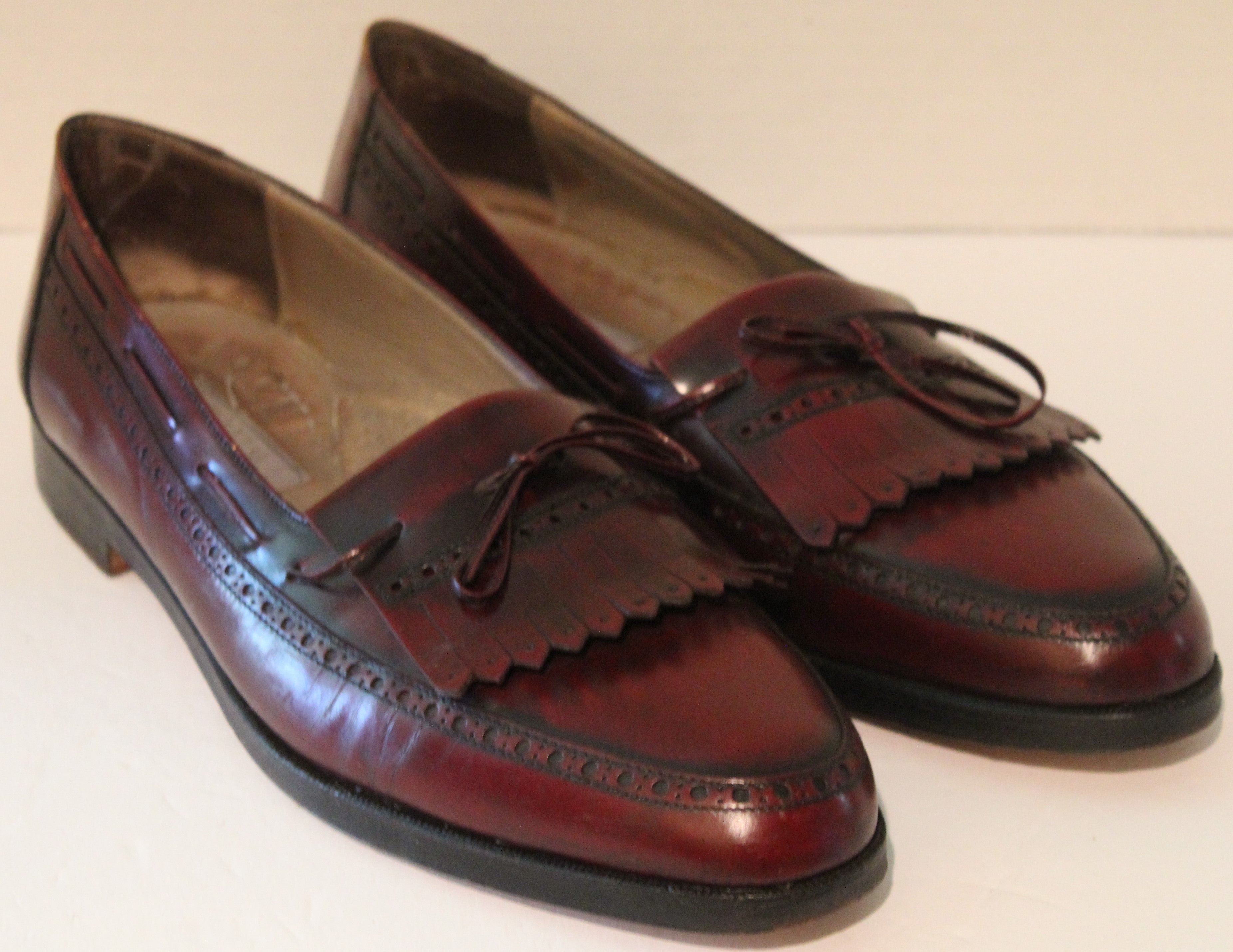Men Shoes "BALLY" Loafers Size 10D Brown Leather Upper  Outsoles ITALY