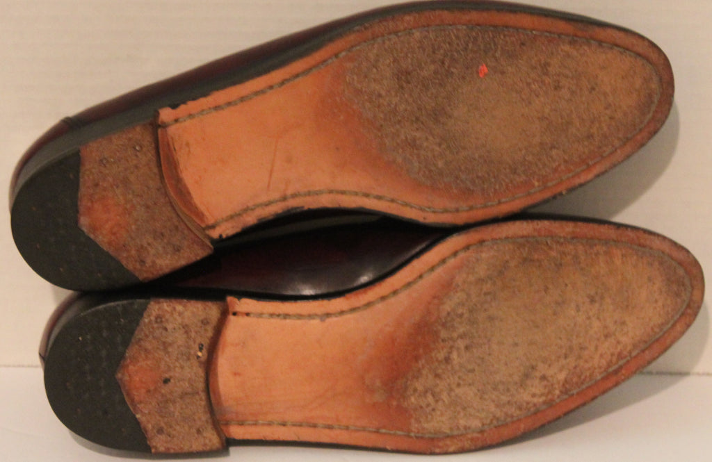 Men Shoes "BALLY" Loafers Size 10D Brown Leather Upper  Outsoles ITALY
