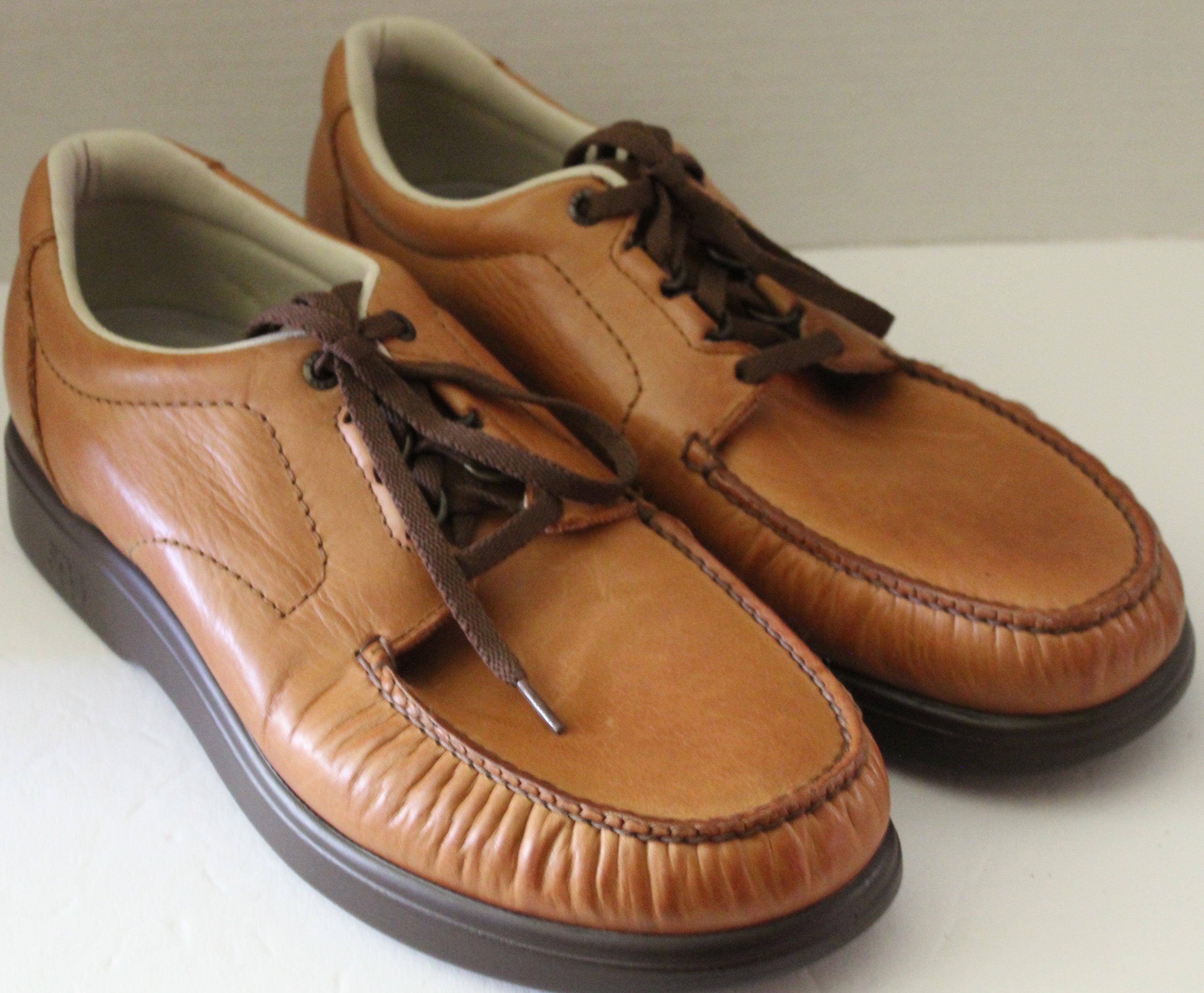 Men Shoes "SAS"Oxfords Size 12.5N Brown Leather Upper NEW USA