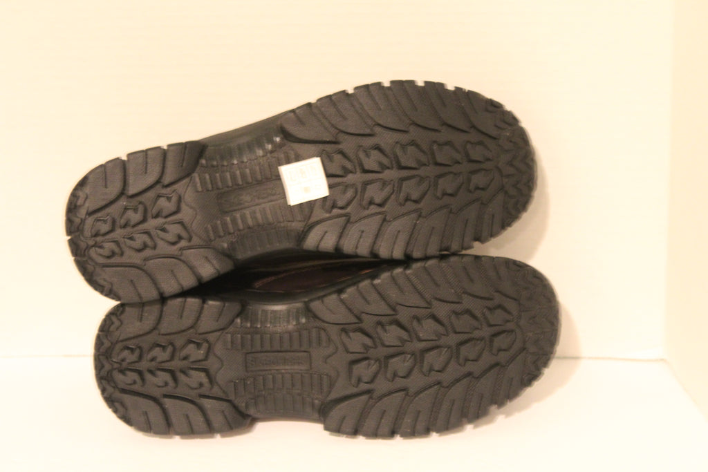 Men Shoes "SKECHERS" Work Loafers Size US 10 EU 45 Brown Safety Toe