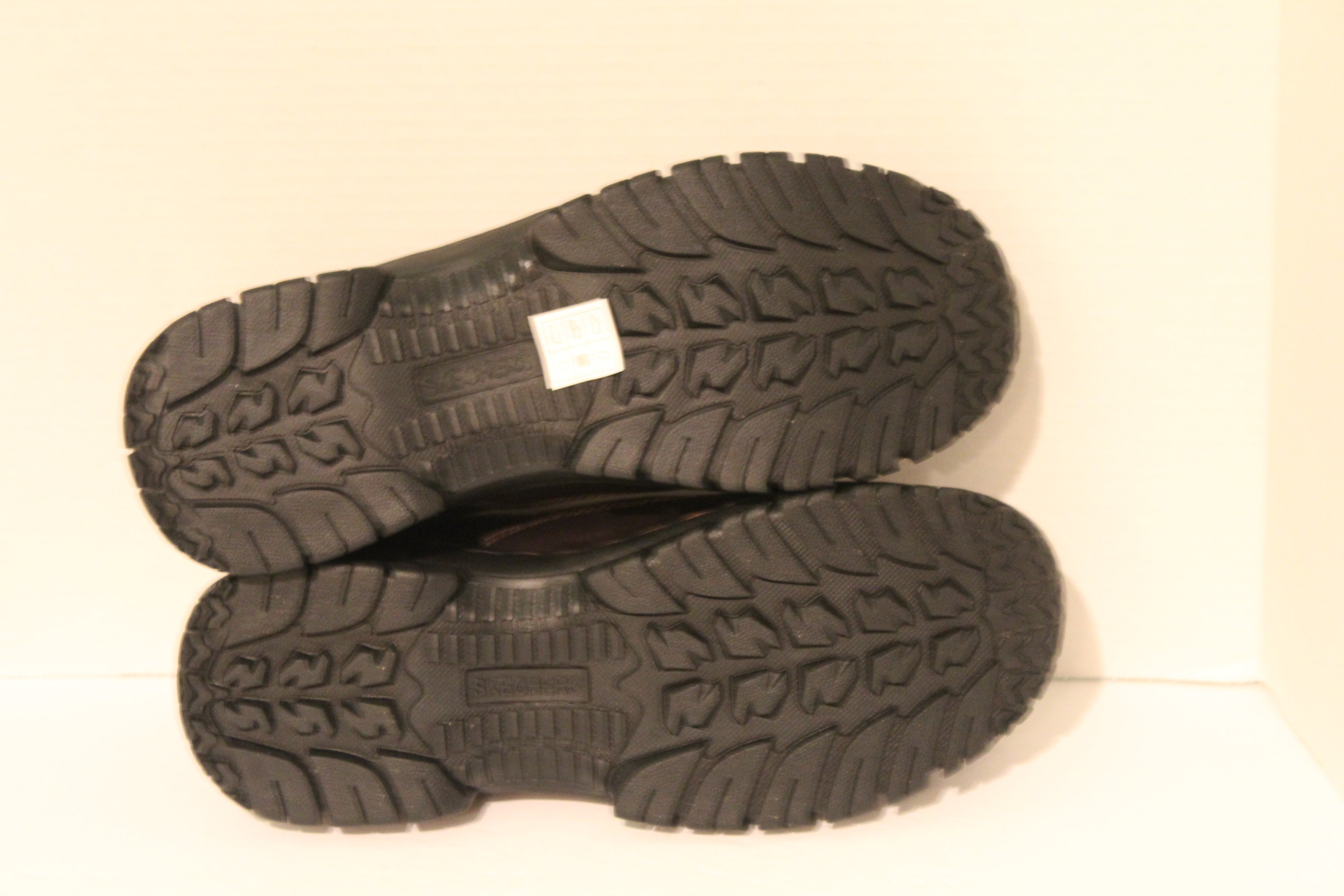 Men Shoes "SKECHERS" Work Loafers Size US 10 EU 45 Brown Safety Toe