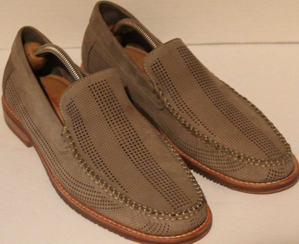 Men Shoes "TOMMY BAHAMA" Loafers Size 9.5M Leather Gray