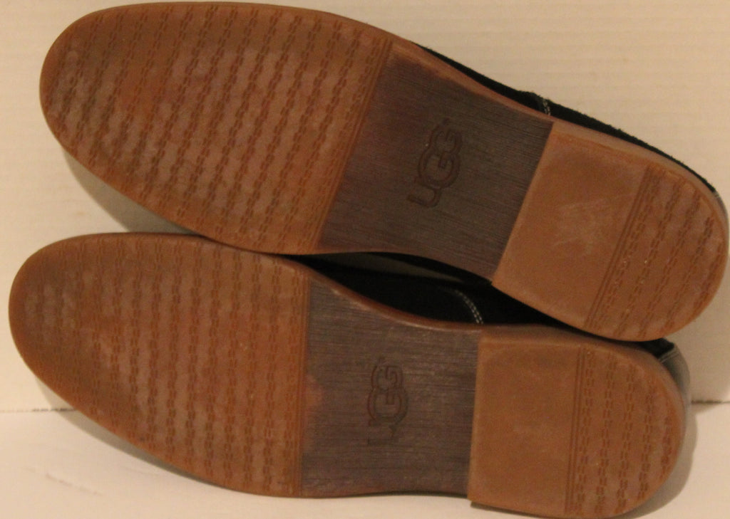 Men Shoes "UGG" LOAFERS Size US 10 US 43 Blue Leather