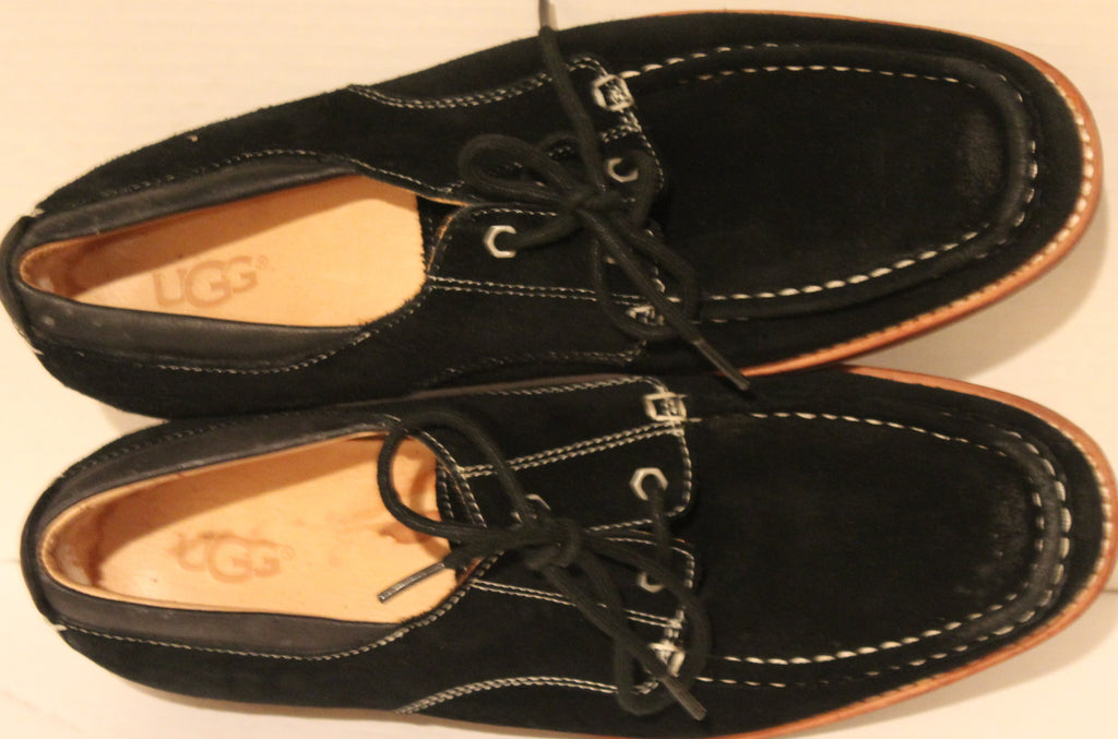 Men Shoes "UGG" LOAFERS Size US 10 US 43 Blue Leather