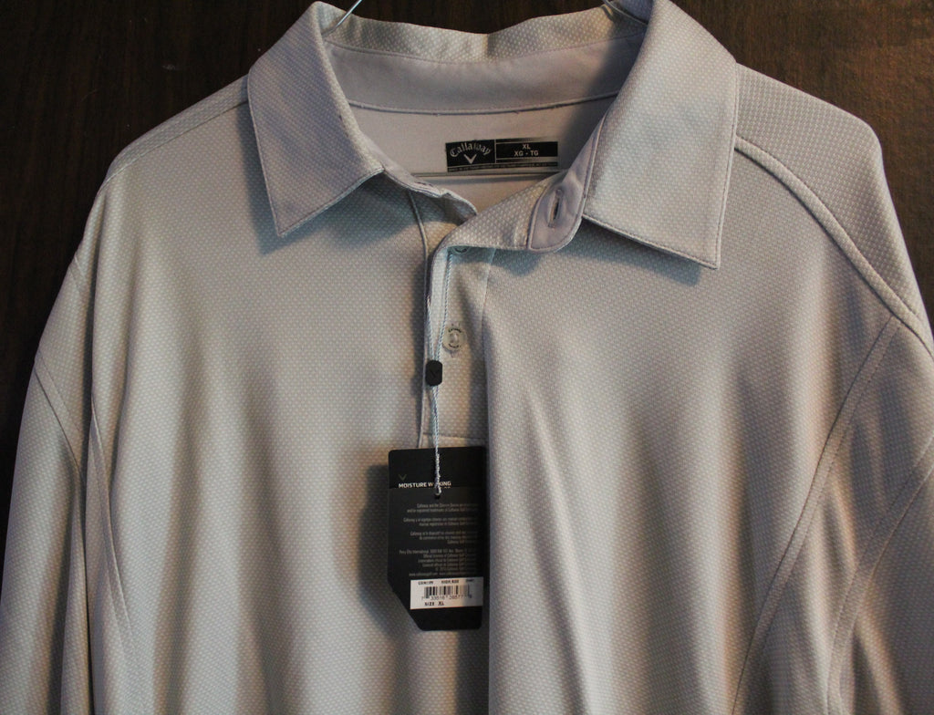 Men Short Sleeve Polo "CALLAWAY" Size X-LARGE Gray NWT