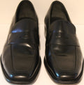 Men Shoes "VIA SPIGA" Black Loafers Size 13M Leather Uppers/Soles