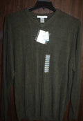 Men Long Sleeve Sweater"GEOFFREY BEENE" Size X-LARGE Green NWT