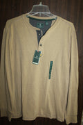 Men Long Sleeve Polo "G.H.BASS" Size MEDIUM 100% Cotton NWT