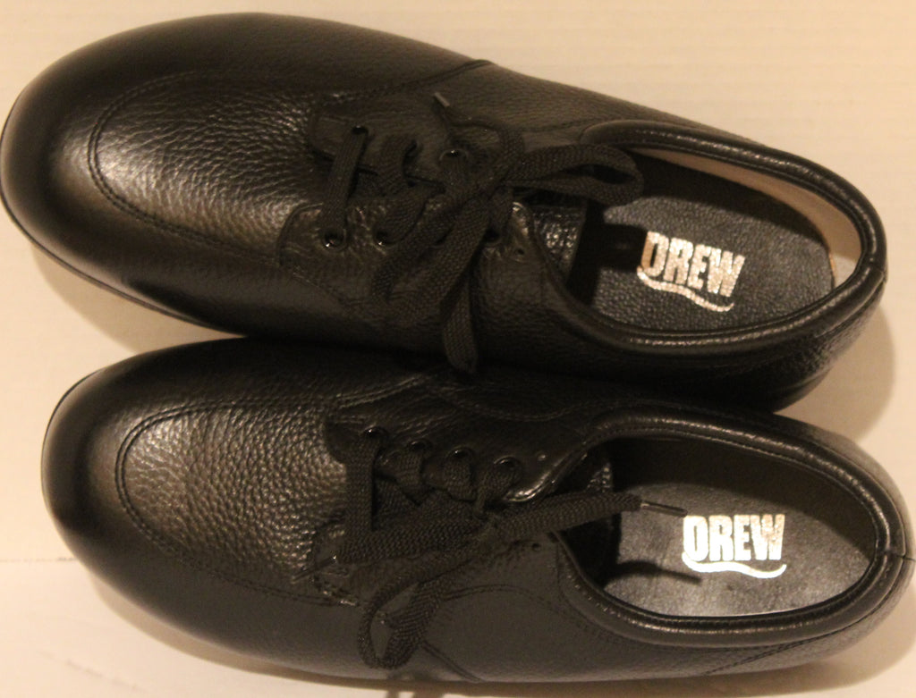 Men Shoes "DREW" Oxfords Size 10EW Black Lined NEW