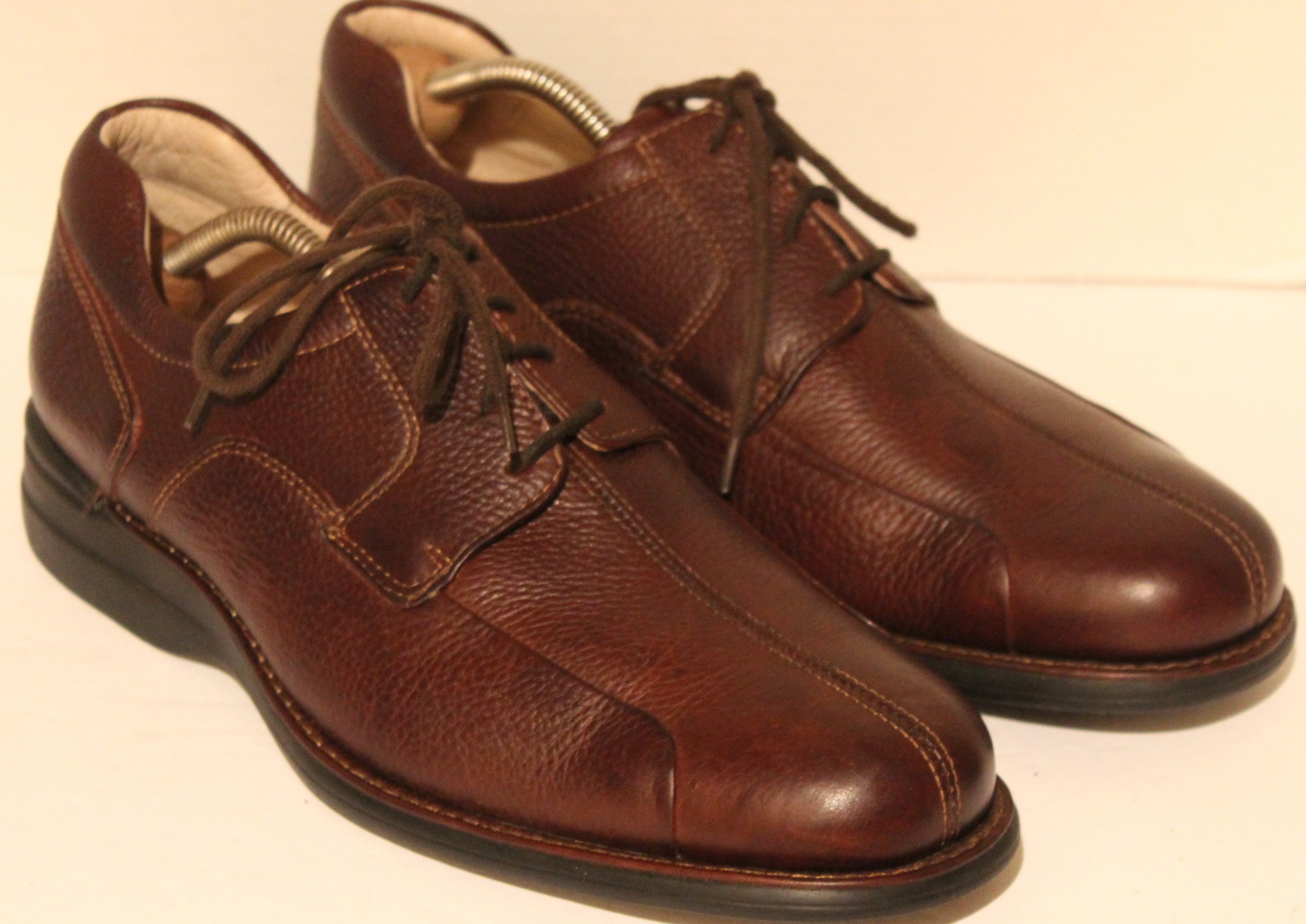 Men Shoes "JOHNSTON&MURPHY" Oxfords Size 10W Brown Leather