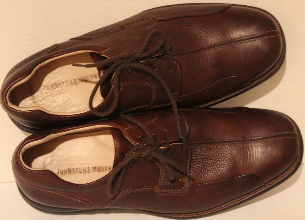 Men Shoes "JOHNSTON&MURPHY" Oxfords Size 10W Brown Leather