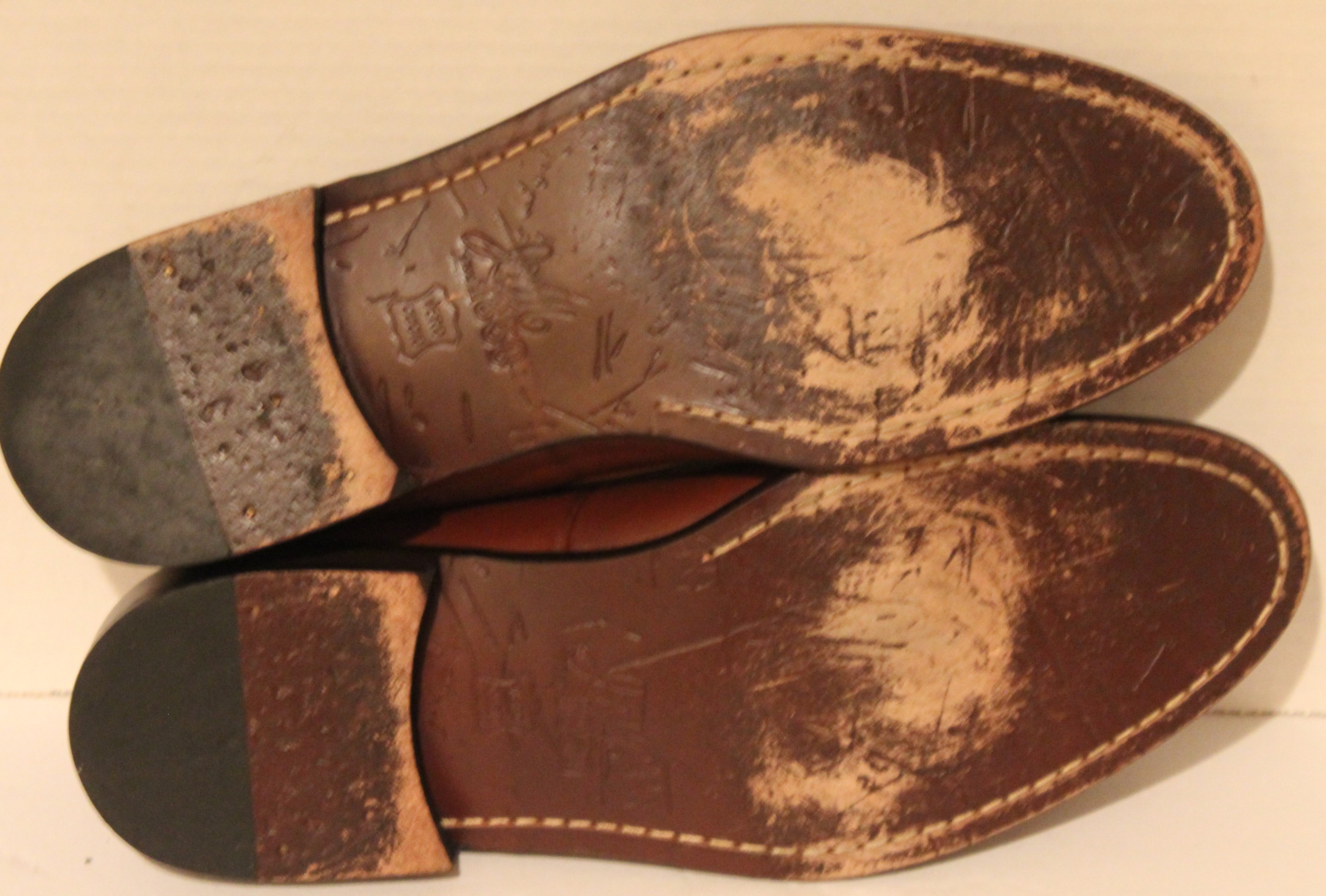 Men Shoes "Johnston&Murphy" Tassle Loafers Size 10.5M Brown Leather