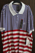 Men Short Sleeve Polo "ENYCE" Size 5X Multi-Color 100% Cotton NWT