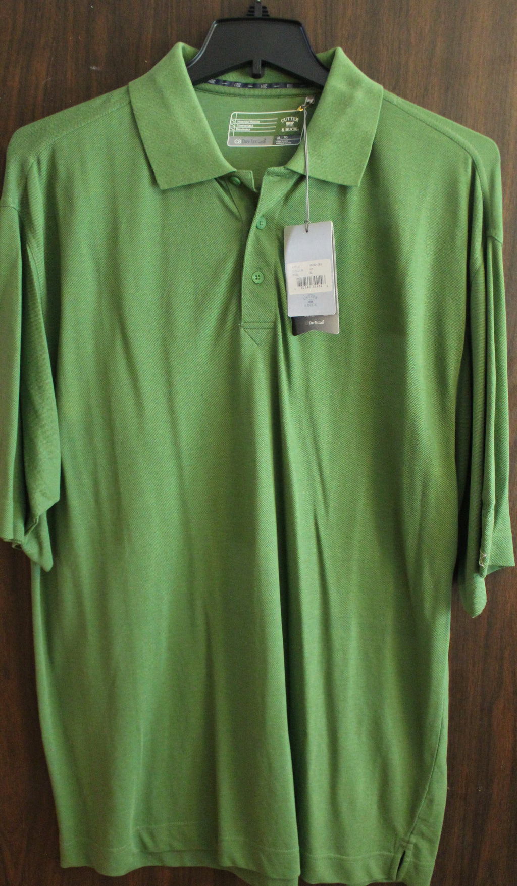 Men Short Sleeve Polo "CUTTER&BUCK Size X-LARGE IVY  NWT