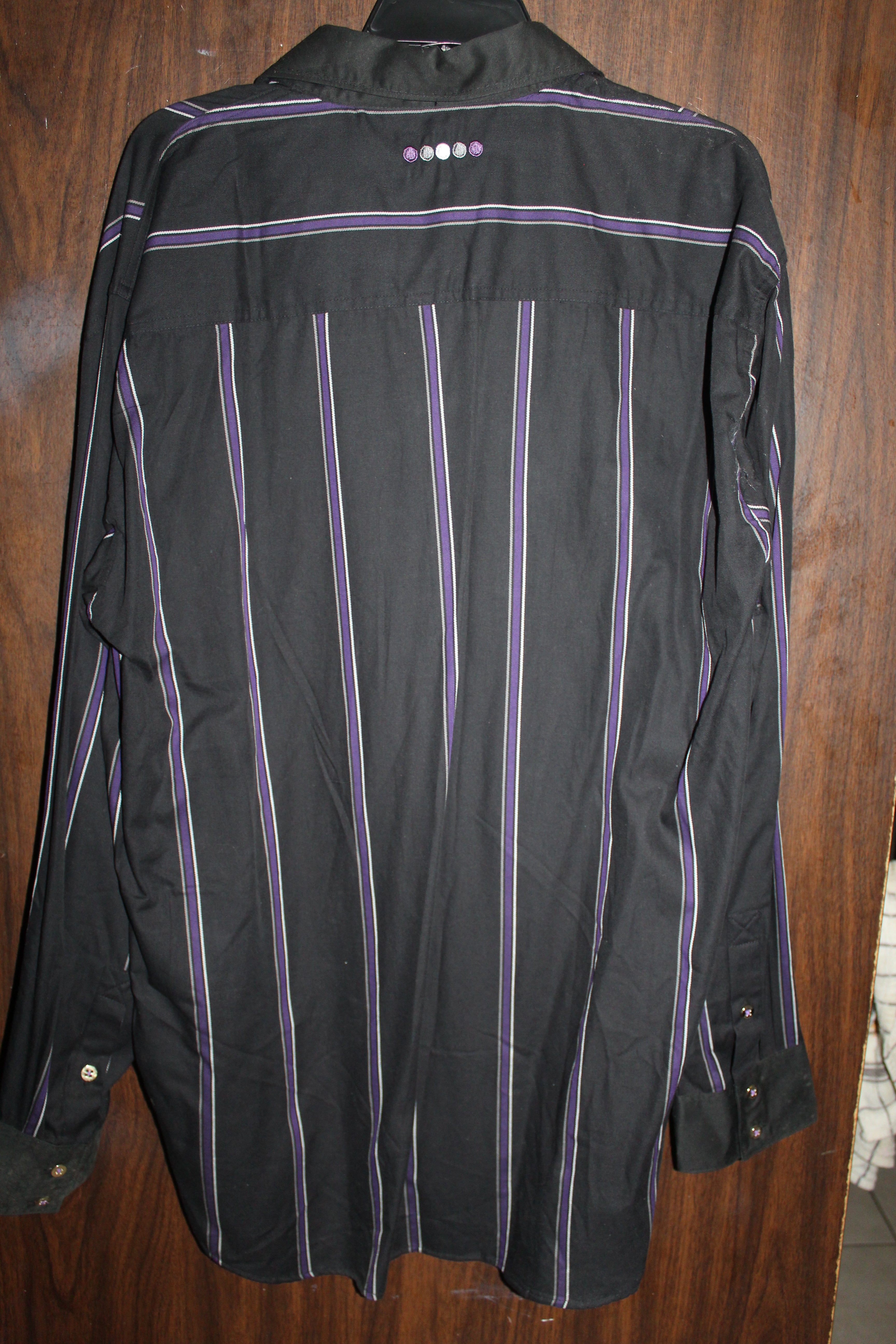 Men Casual Shirt "COOGI" Size XX-LARGE Black Long Sleeve NWT