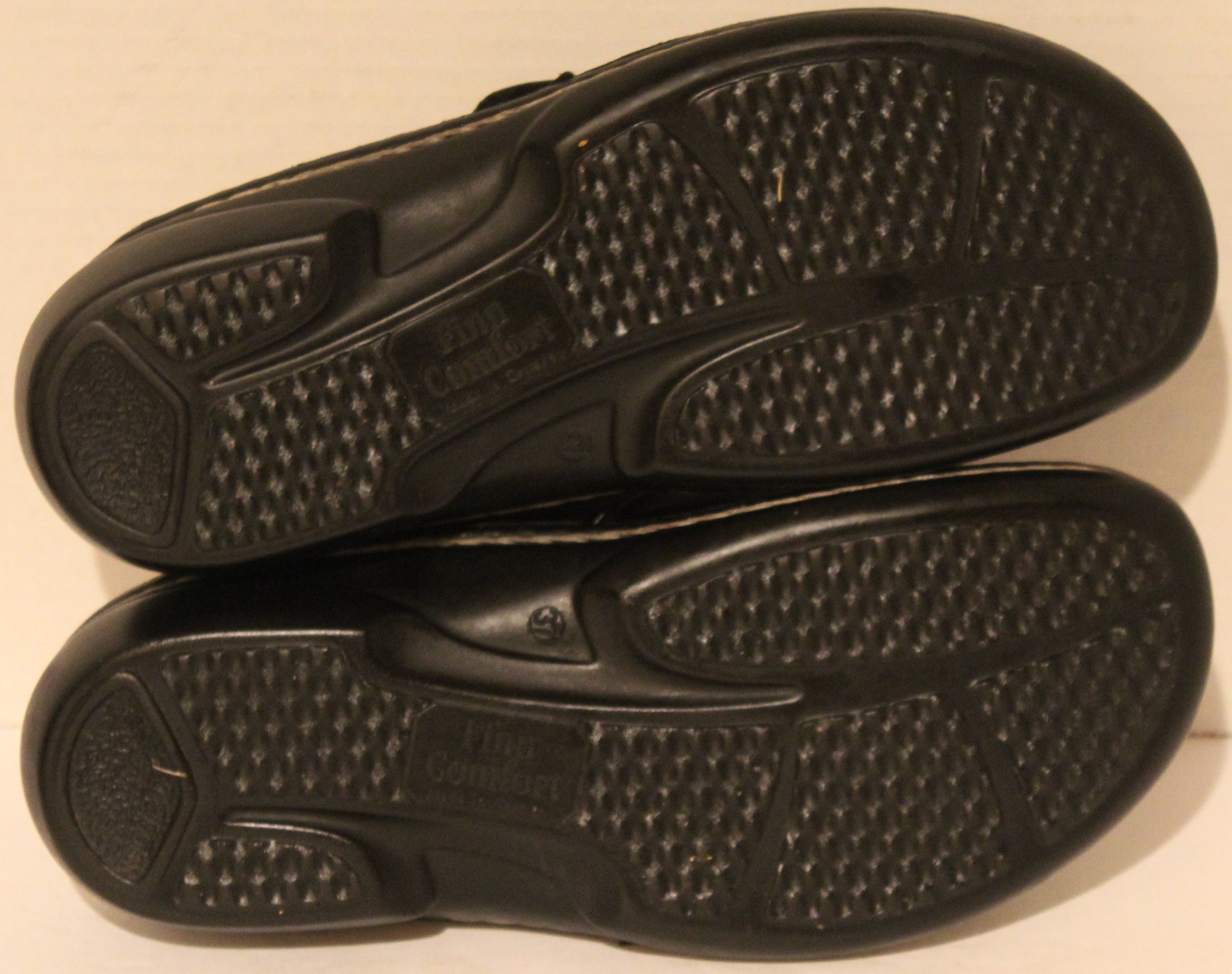 Women Shoes "FINN COMFORT" Mules Size US 6.5 EU 37 Black Leather