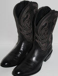 Men Western  Boots "ARIAT" Size 12D Black Leather Shaft.