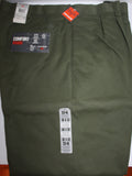 Men Casual Slacks "DOCKERS" Size 36X32 D4 Pleated Cuffed Green NWT