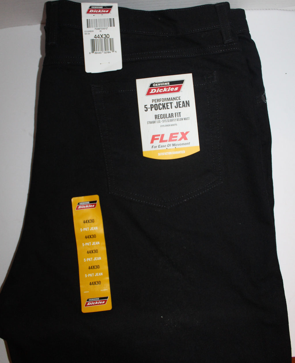 Men Jeans "DICKIES"Size 44X30 Black Regular Fit NWT