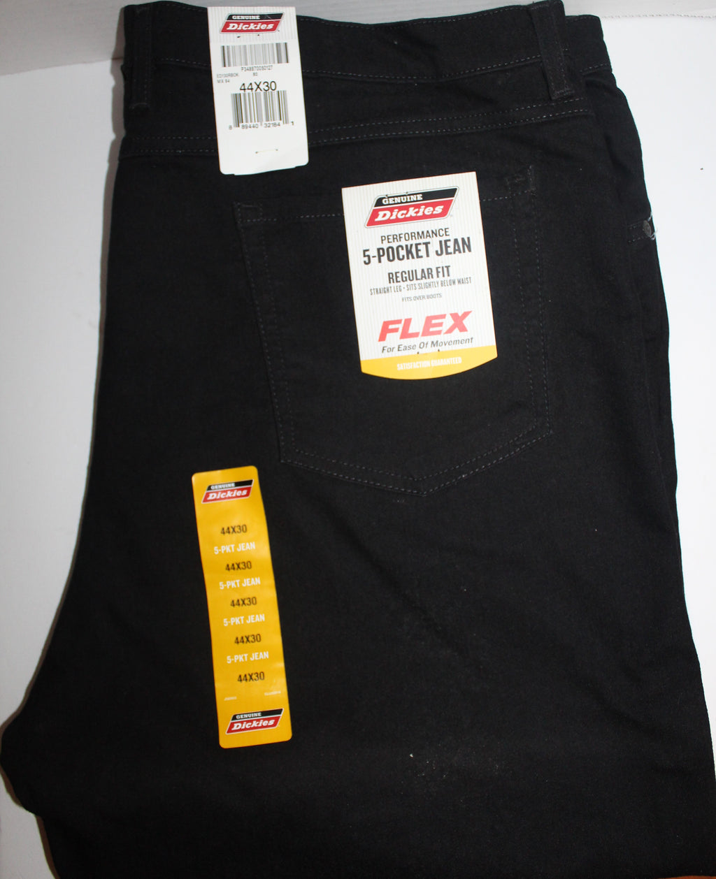 Men Jeans "DICKIES"Size 44X30 Black Regular Fit NWT