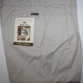 Men Slacks "SAVANE" Size 38X30  Pleated Khaki Classic Fit NWT