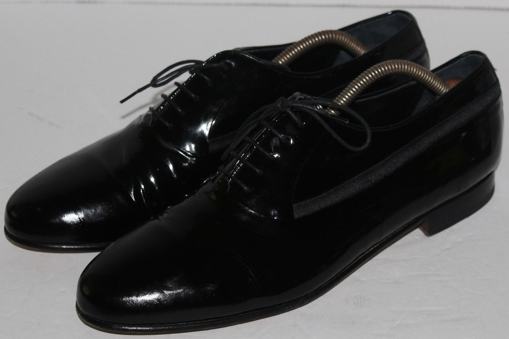 Men's Dress Oxfords "MEZLAN" Size 10M Black Patent Leather