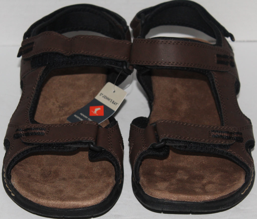Men Sandals "St John's Bay" Size 13M Brown Open Toe Sling Back