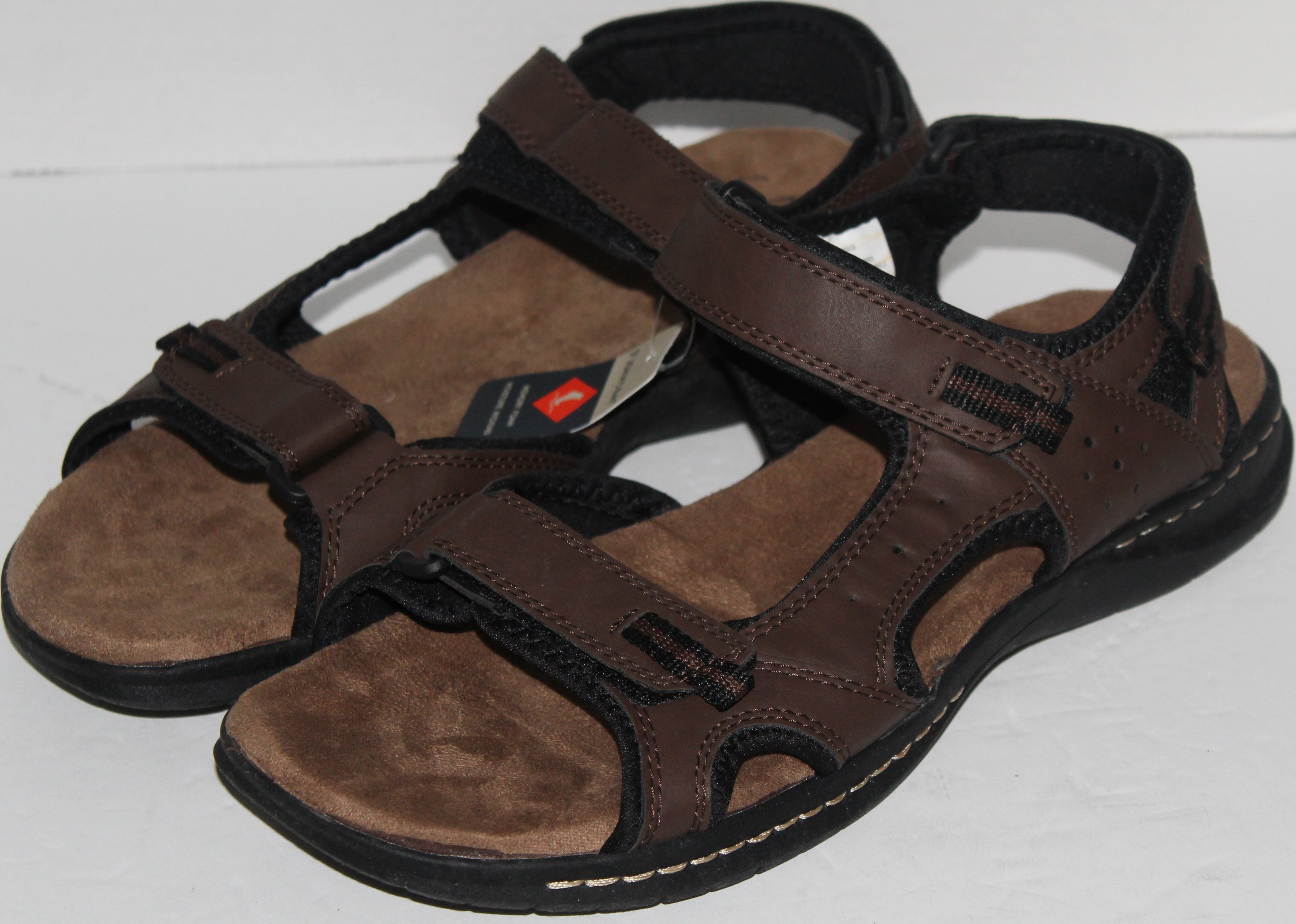 Men Sandals "St John's Bay" Size 13M Brown Open Toe Sling Back
