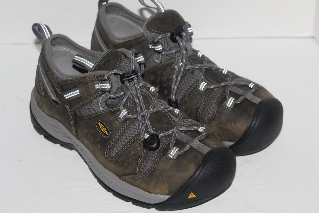 Women Sport Oxfords "KEEN" Size US 8.5 EU 39 Gray Steel Toe