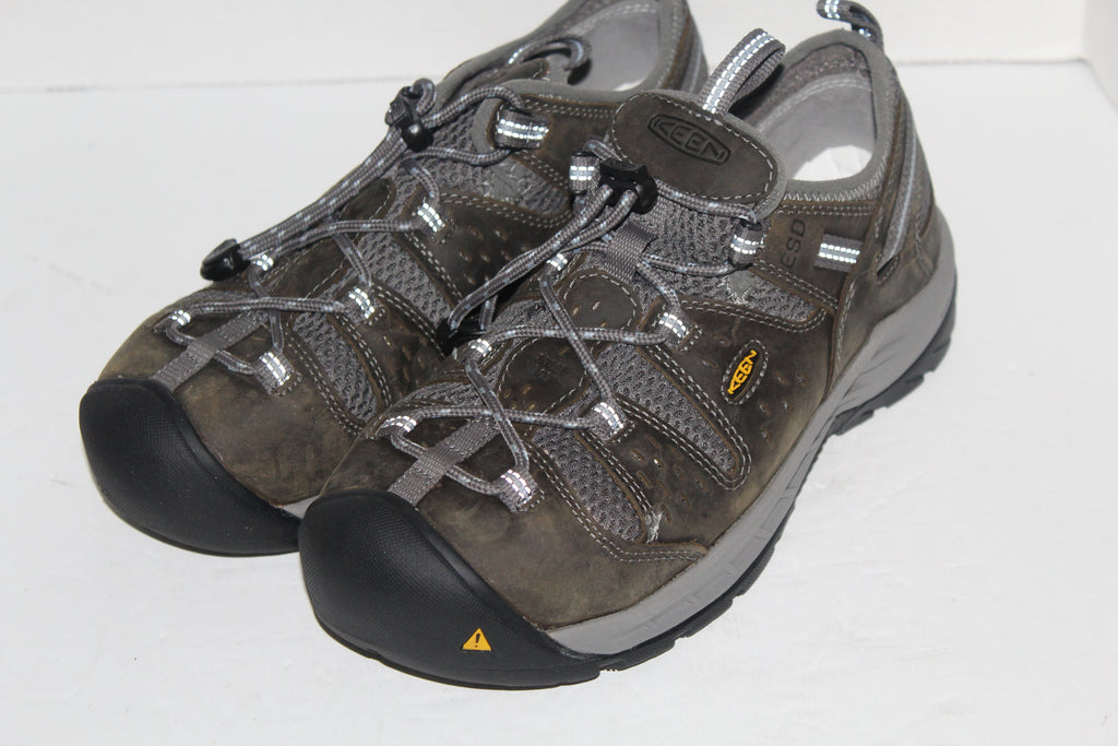 Women Sport Oxfords "KEEN" Size US 8.5 EU 39 Gray Steel Toe