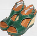 Women Sandals "NAYA" Size 7.5M Green Open Toe Sling Back