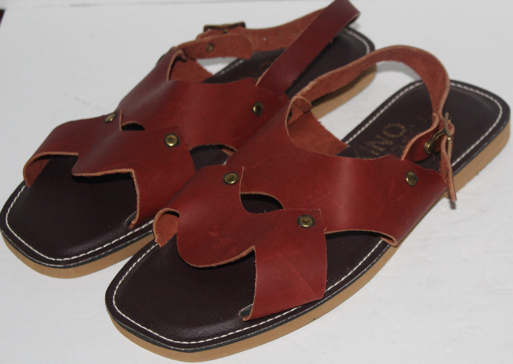 Men Sandals "KINO" Size 14M Brown Leather NEW
