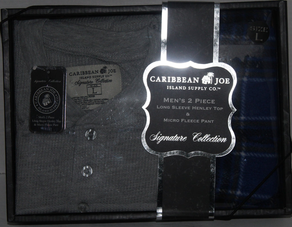 Men Lounge Wear "CARIBBEAN JOE" Size LARGE 2Pcs NIB