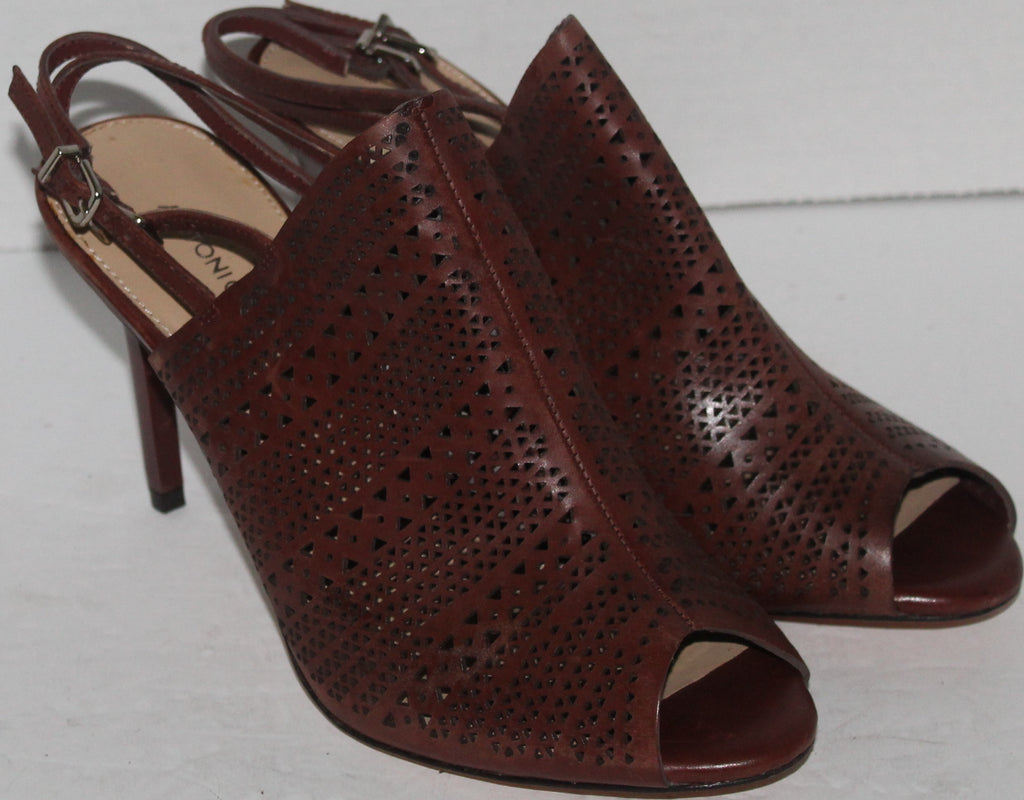 Women Heels "ANTONIO MELANI" Size 8.5M Brown Leather