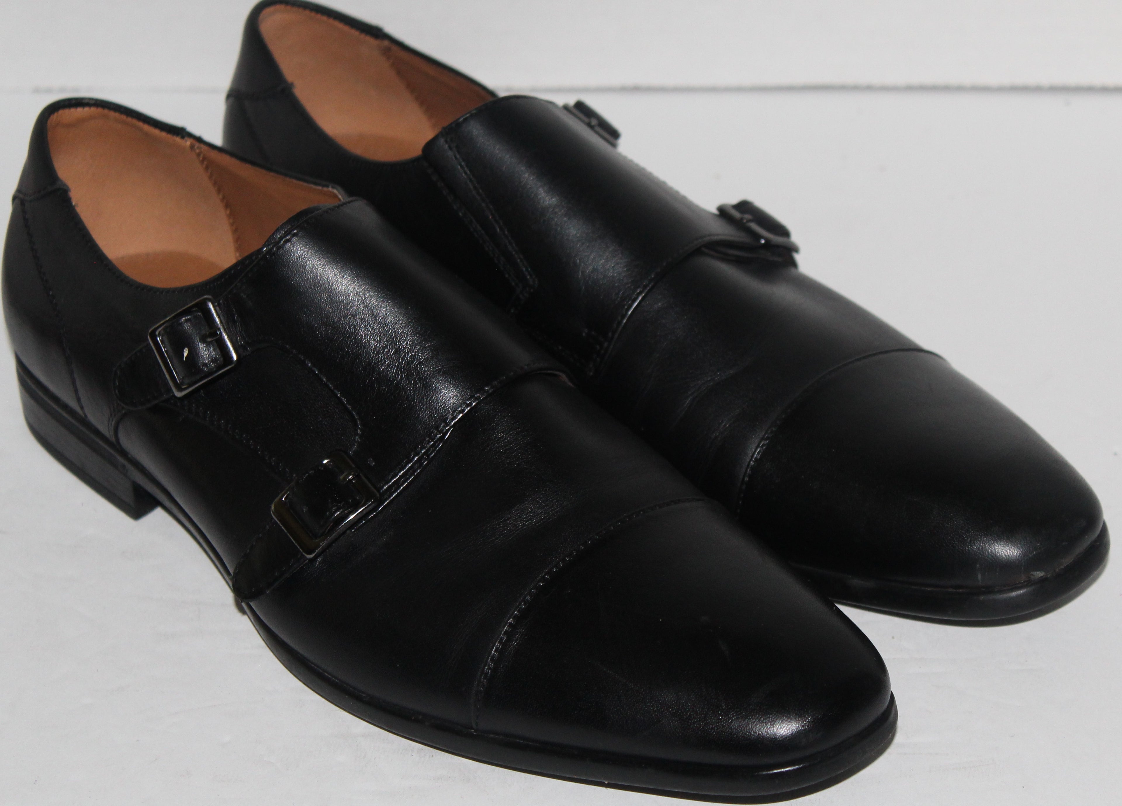 Men Dress Loafers "ALDO" Size US 11 EU 44 Black LEATHER NEW