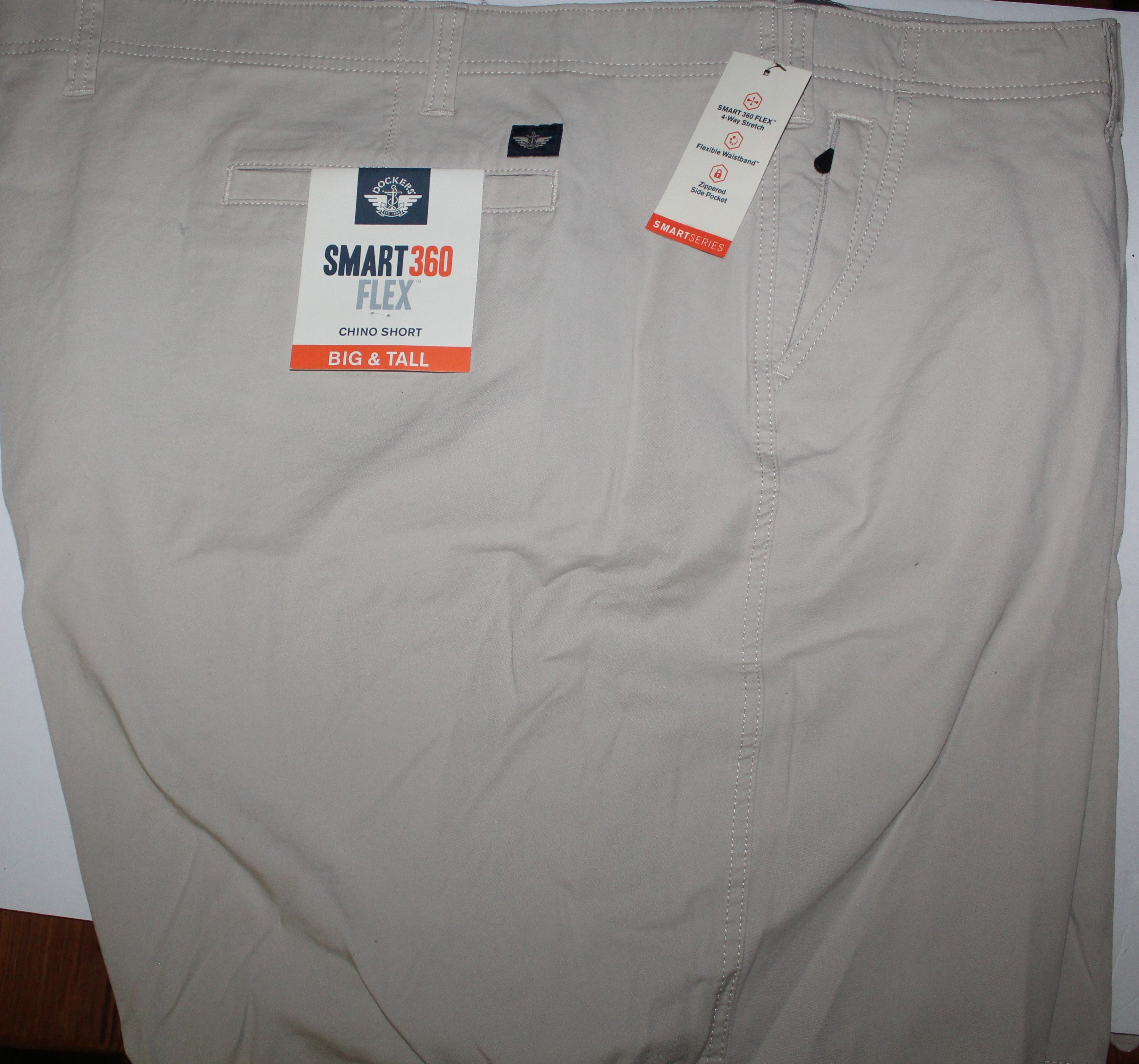 Men Shorts "DOCKERS" Size 58 Inseam 9" Flex Waist BIG &TALL NWT
